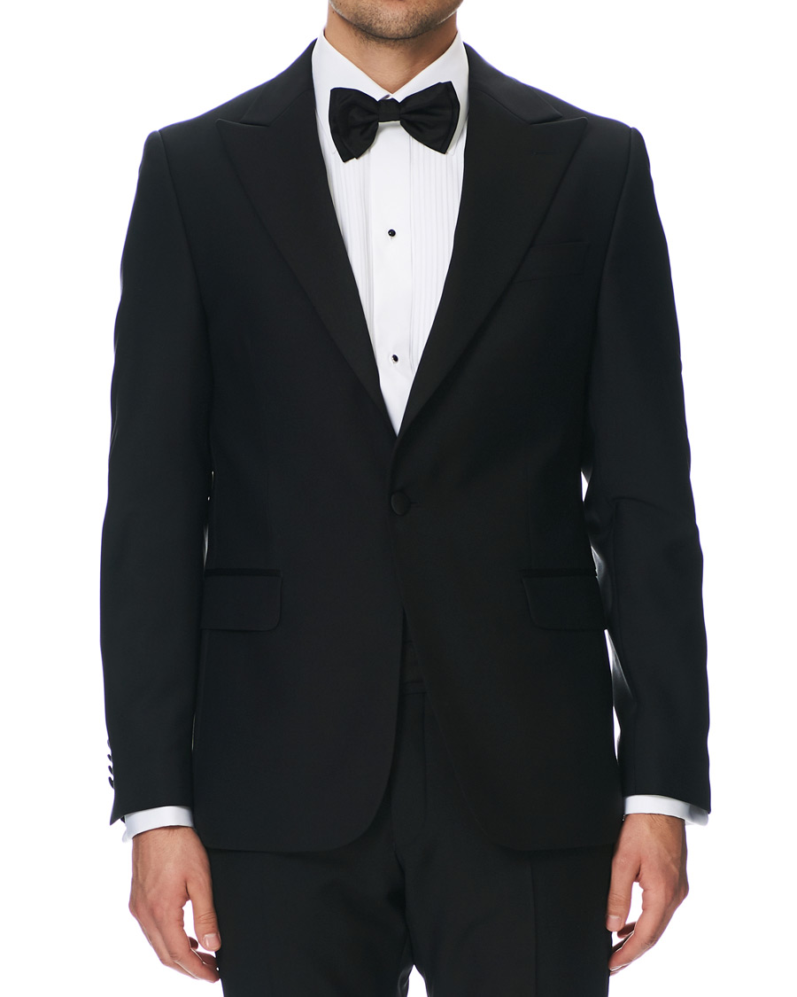 Men | Blazers | Oscar Jacobson | Frampton Tuxedo Jacket Black