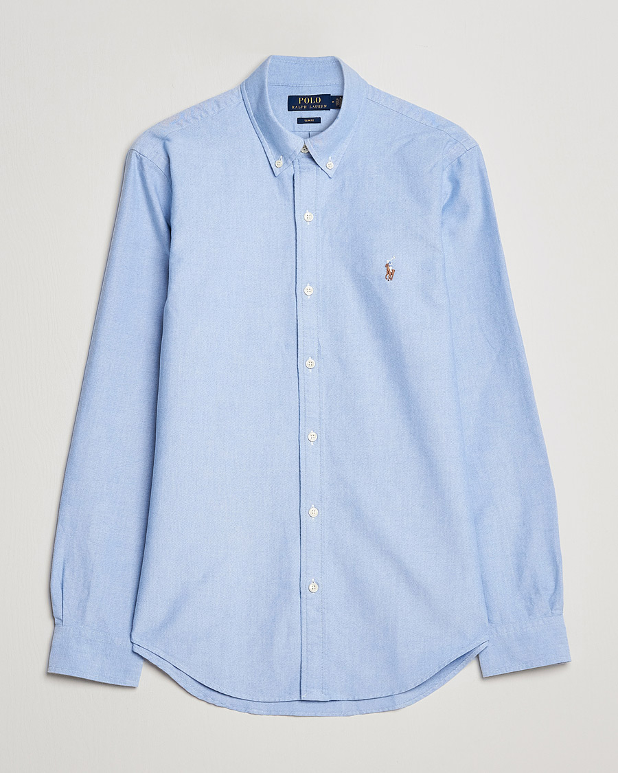 Men | Shirts | Polo Ralph Lauren | Slim Fit Shirt Oxford Blue