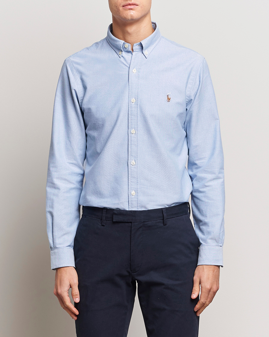 Men | Oxford Shirts | Polo Ralph Lauren | Slim Fit Shirt Oxford Blue