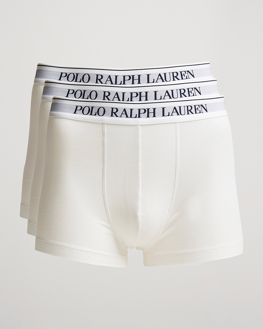 Men | Underwear & Socks | Polo Ralph Lauren | 3-Pack Trunk White