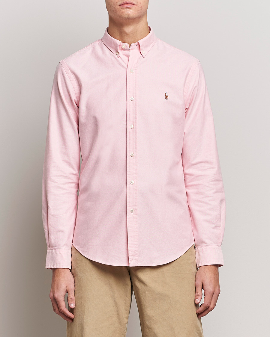 Men | Shirts | Polo Ralph Lauren | Slim Fit Shirt Oxford Pink