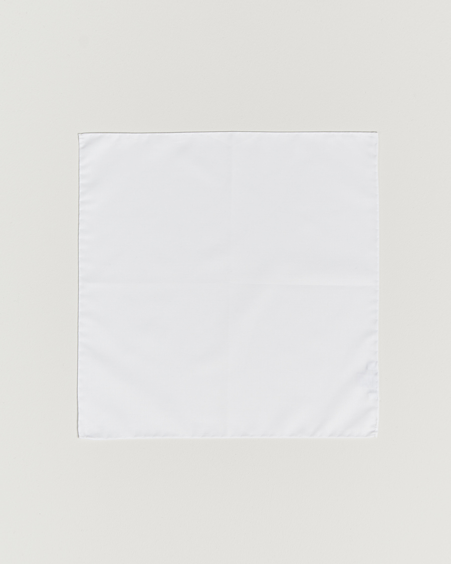 Men | Pocket Squares | Stenströms | Handkerchief Cotton White