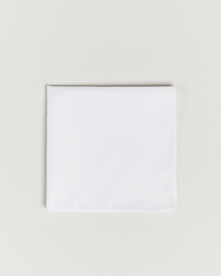 Men | Pocket Squares | Stenströms | Handkerchief Cotton White