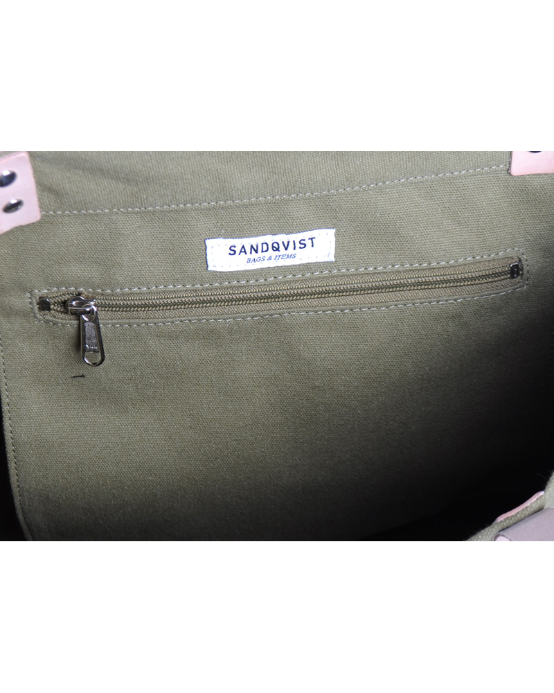 Men | Sandqvist Gudrun Tygkasse Canvas Grön | Sandqvist | Gudrun Tygkasse Canvas Grön