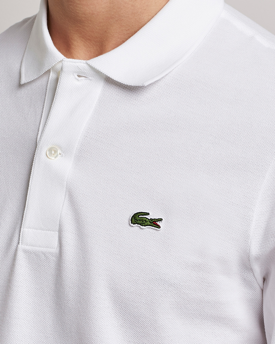 Men | Polo Shirts | Lacoste | Original Long Sleeve Polo Piké White