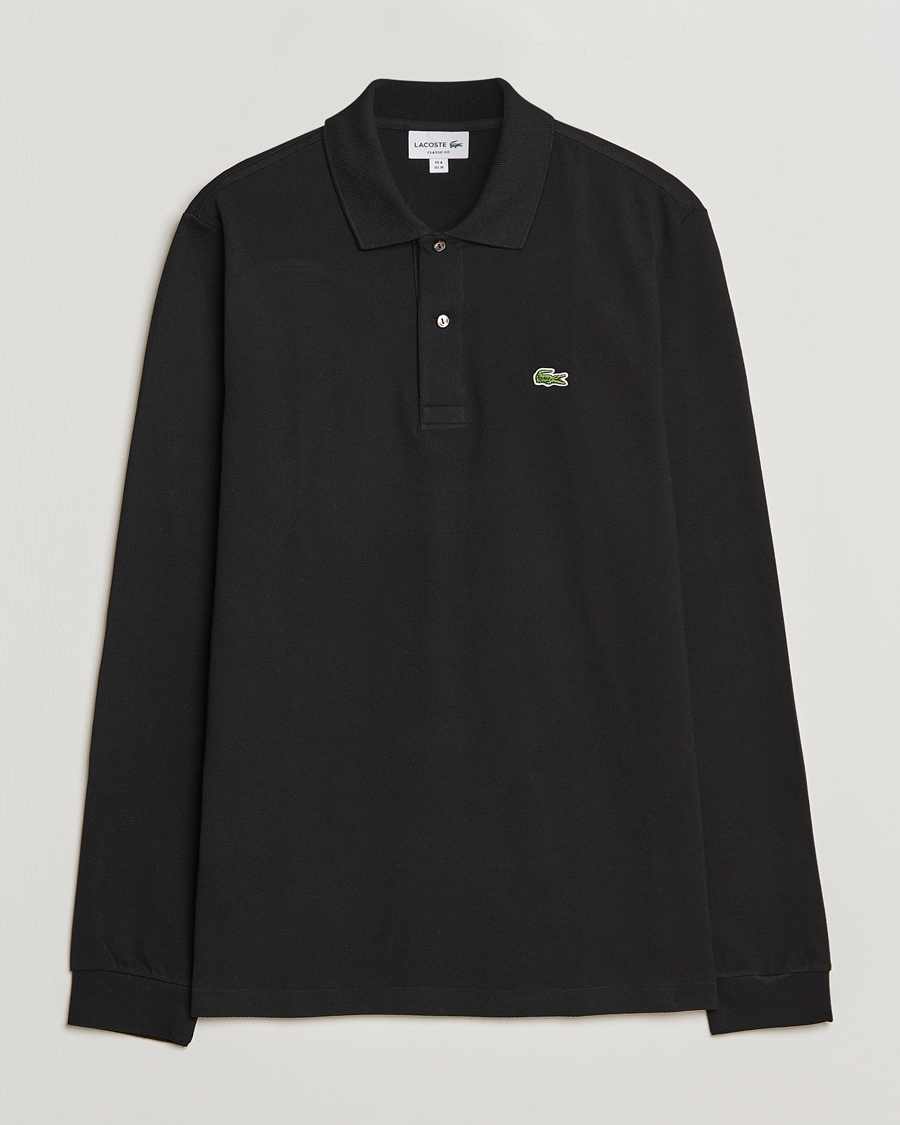 Men | Polo Shirts | Lacoste | Long Sleeve Polo Black