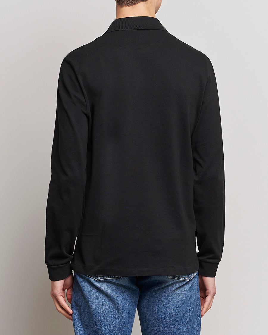 Men | Polo Shirts | Lacoste | Long Sleeve Piké Black