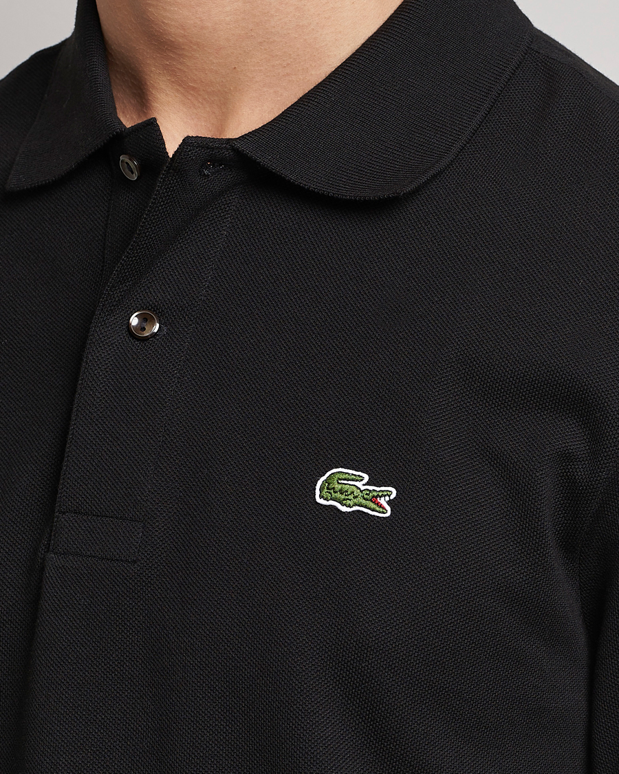 Men | Polo Shirts | Lacoste | Original Long Sleeve Polo Piké Black
