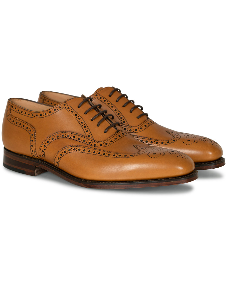 Men | Loake 1880 Buckingham Brogue Tan Burnished Calf | Loake 1880 | Buckingham Brogue Tan Burnished Calf