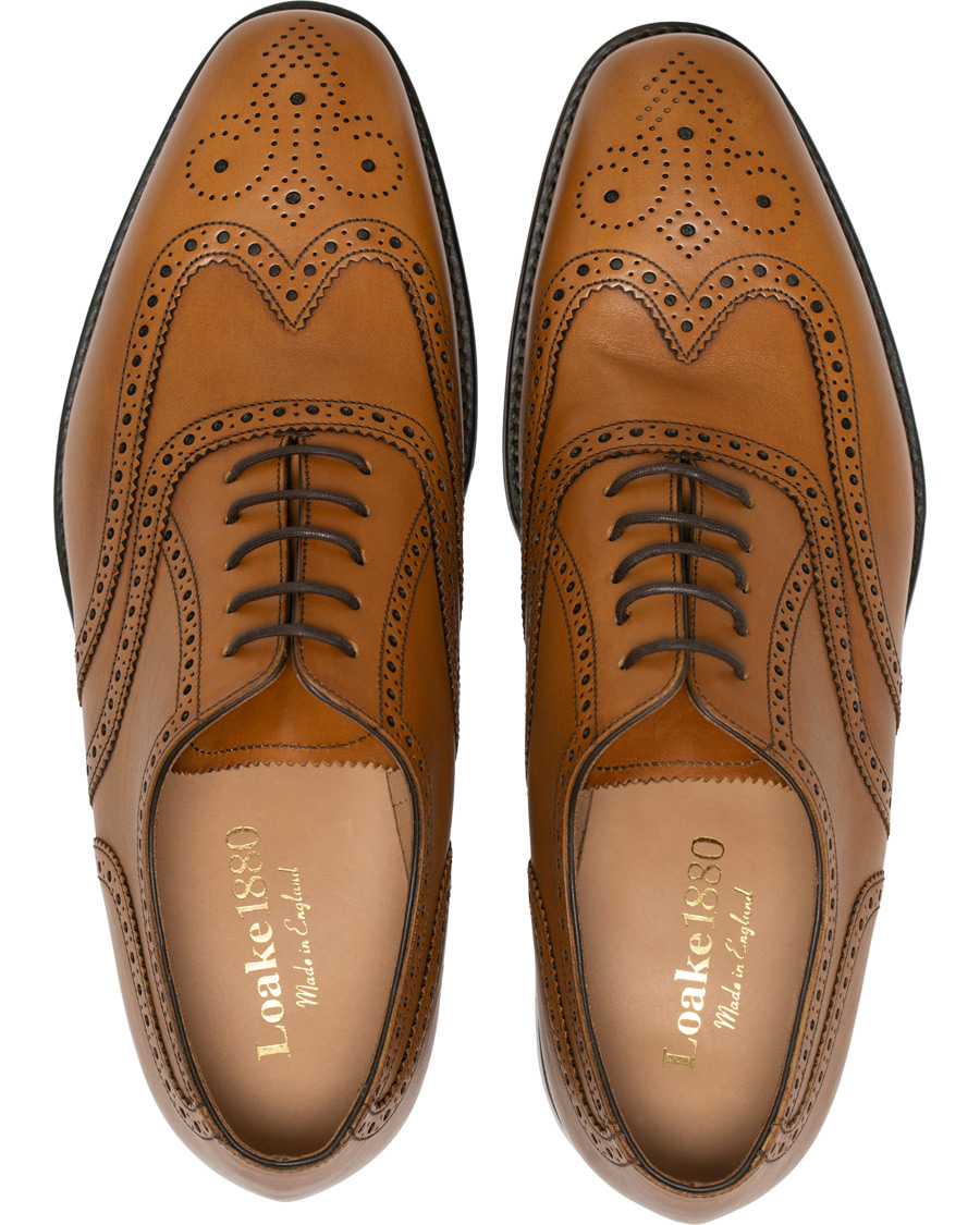 Men | Loake 1880 Buckingham Brogue Tan Burnished Calf | Loake 1880 | Buckingham Brogue Tan Burnished Calf