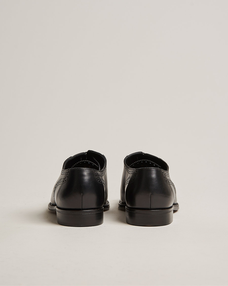 Men | Loake 1880 Strand Brogue Black Calf | Loake 1880 | Strand Brogue Black Calf