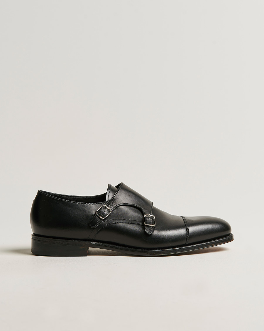 Men | Monk Strap Shoes | Loake 1880 | Cannon Monkstrap Black Calf