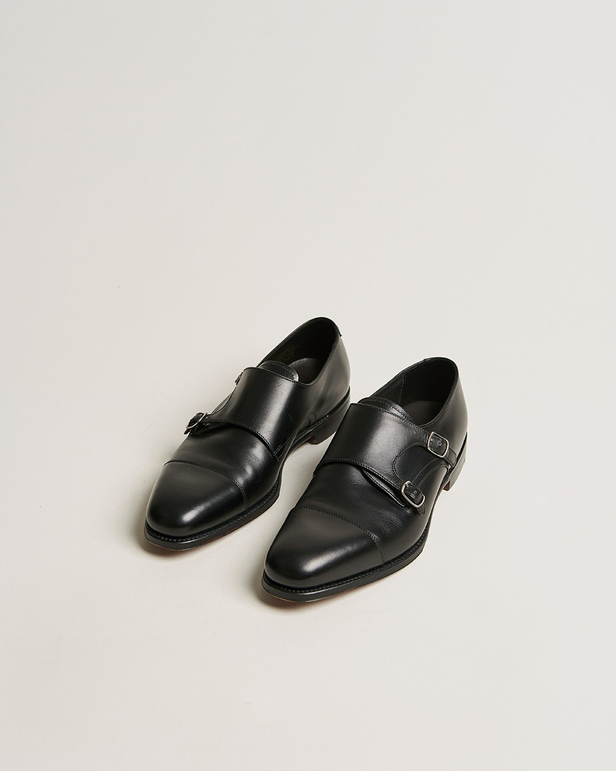 Men | Handmade Shoes | Loake 1880 | Cannon Monkstrap Black Calf
