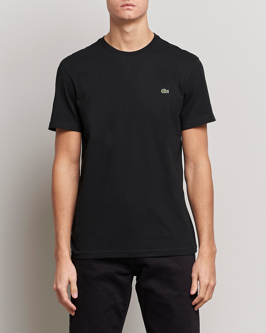 Men | T-Shirts | Lacoste | Crew Neck T-Shirt Black