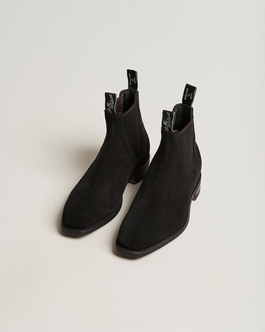 Men | Suede shoes | R.M.Williams | Blaxland G Boot Suede Black