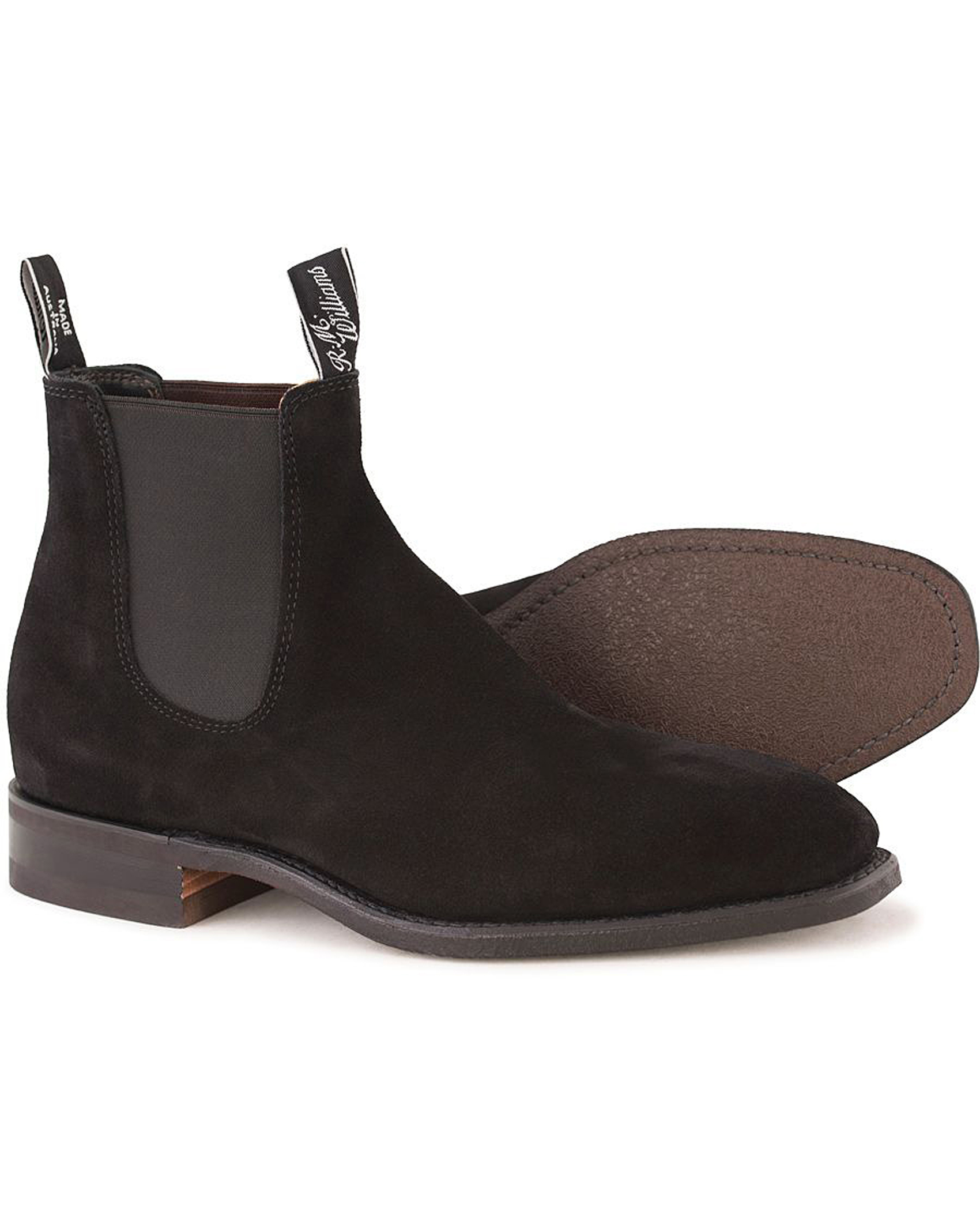 Men | R.M.Williams Blaxland G Boot Suede Black UK6 - EU39 | R.M.Williams | Blaxland G Boot Suede Black UK6 - EU39