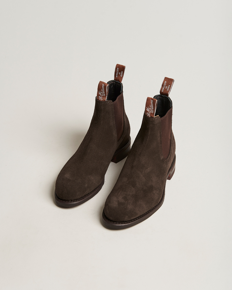 Men | R.M.Williams Wentworth G Boot Chocolate Suede | R.M.Williams | Wentworth G Boot Chocolate Suede