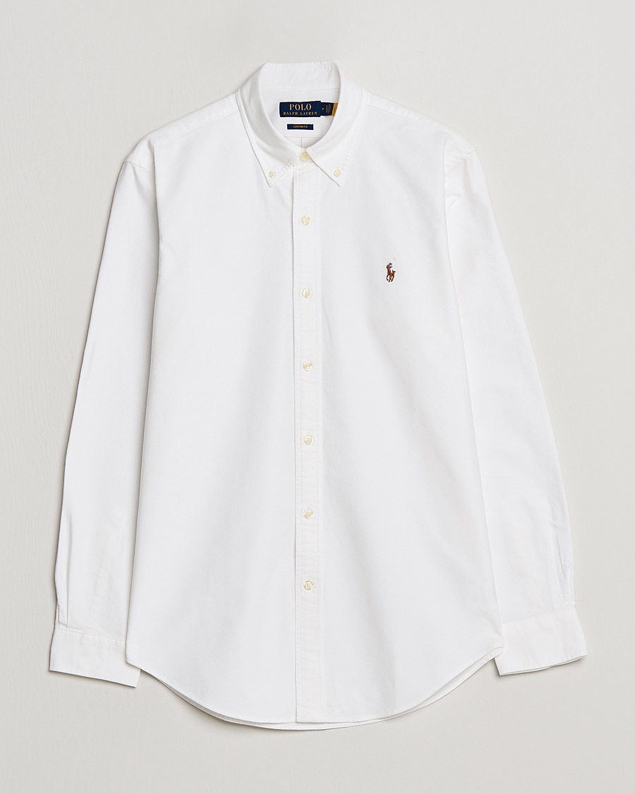 Men | The Classics of Tomorrow | Polo Ralph Lauren | Custom Fit Shirt Oxford White