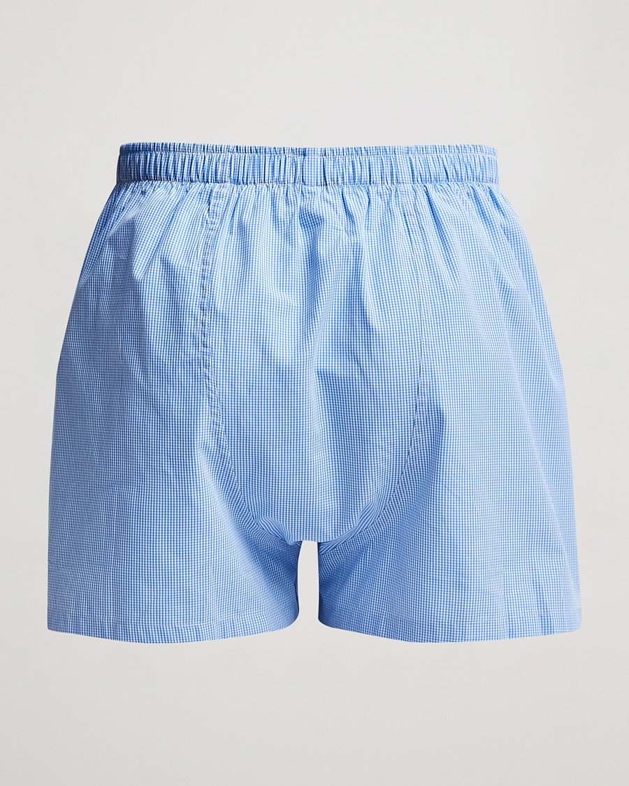Men | Underwear & Socks | Polo Ralph Lauren | Woven Boxer Blue Gingham Blue