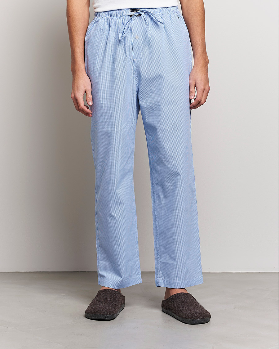 Men | Loungewear | Polo Ralph Lauren | Pyjama Pant Mini Gingham Blue