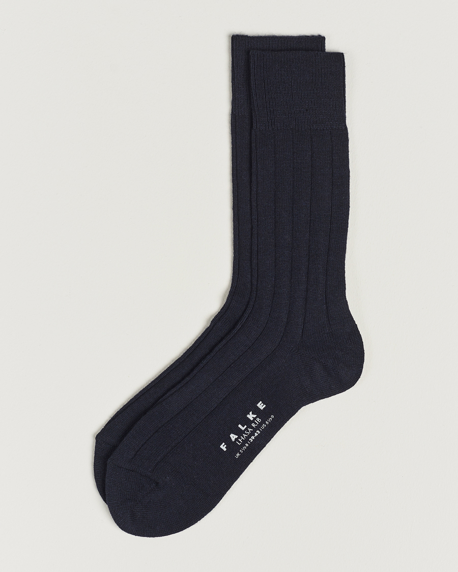 Men | Underwear & Socks | Falke | Lhasa Cashmere Socks Dark Navy