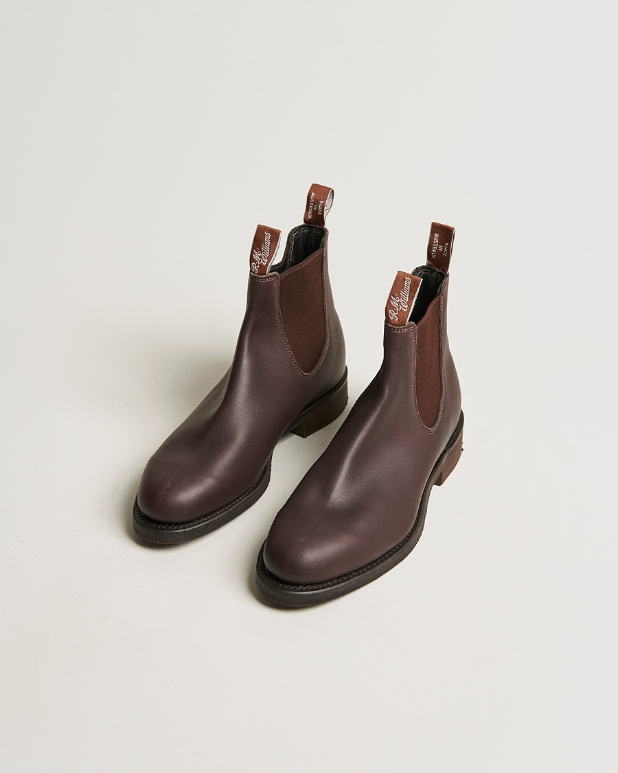 Men | Handmade Shoes | R.M.Williams | Gardener G Boot Greasy Kip Brown