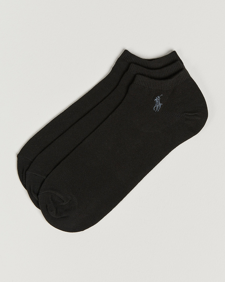 Men | Underwear & Socks | Polo Ralph Lauren | 3-Pack Ghost Sock Black