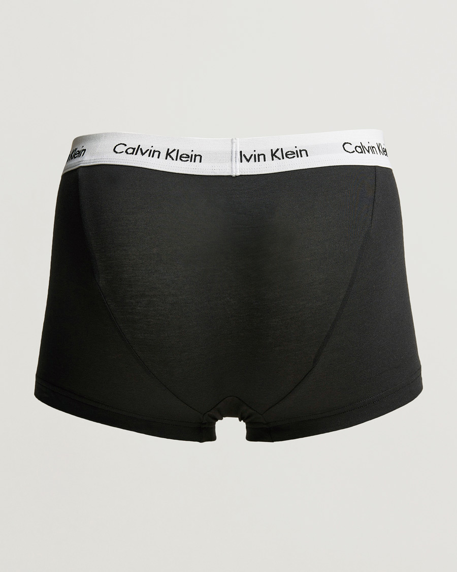 Men | Underwear & Socks | Calvin Klein | Cotton Stretch Low Rise Trunk 3-pack Black
