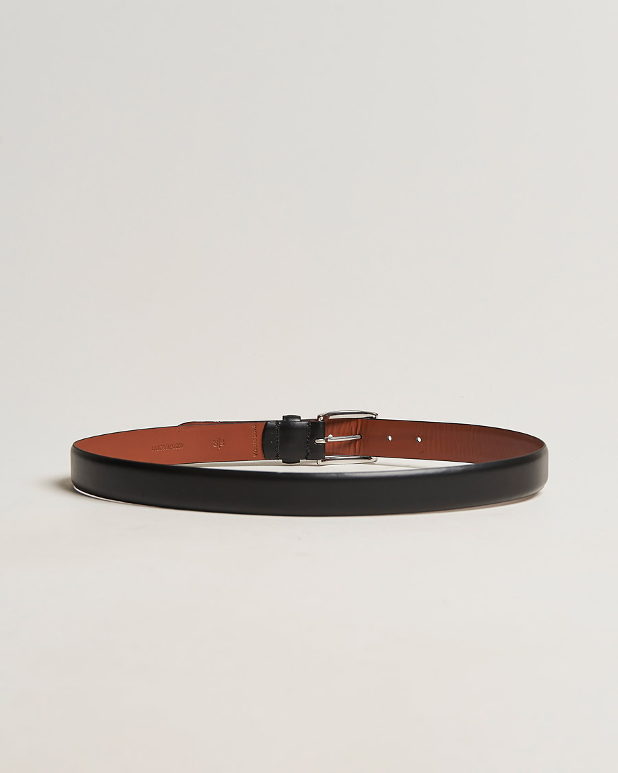 Men | Polo Ralph Lauren Cowhide Belt 3 cm Black | Polo Ralph Lauren | Cowhide Belt 3 cm Black