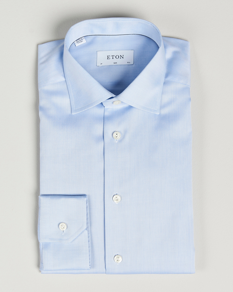 Men |  | Eton | Slim Fit Shirt Blue