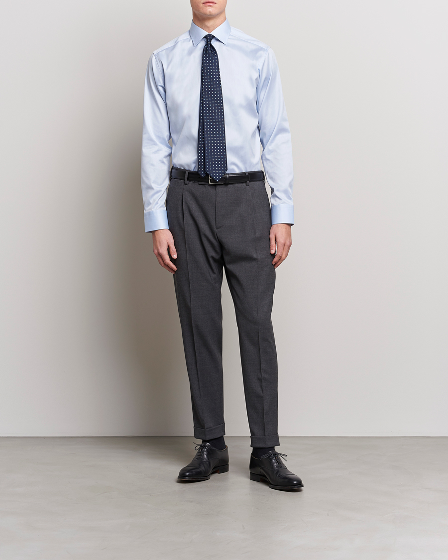 Men | Formal | Eton | Slim Fit Shirt Blue