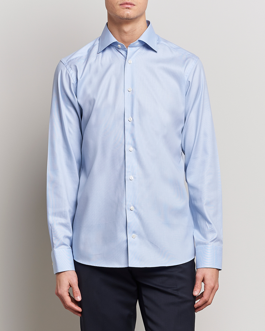 Men | Business Shirts | Eton | Slim Fit Shirt Pepita Blue