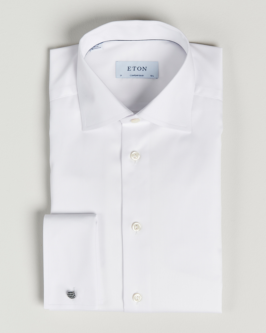 Men | Shirts | Eton | Contemporary Fit Shirt Double Cuff White