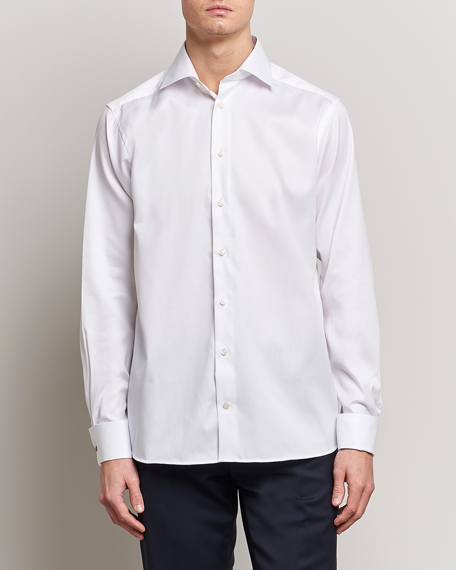 Men | Shirts | Eton | Contemporary Fit Shirt Double Cuff White