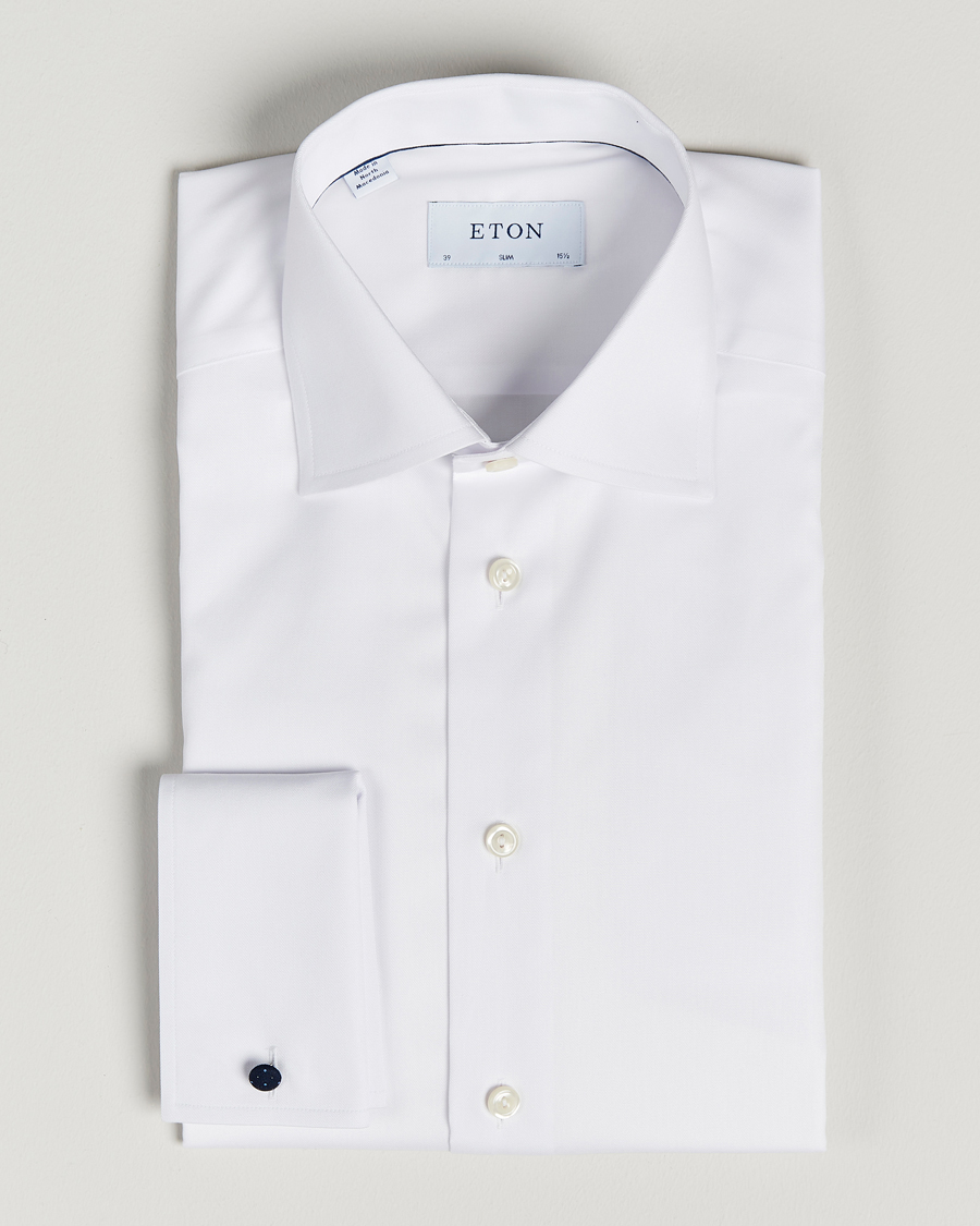 Men | Shirts | Eton | Slim Fit Shirt Double Cuff White