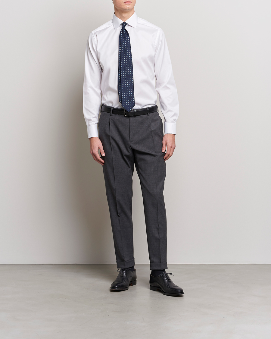 Men | Shirts | Eton | Slim Fit Shirt Double Cuff White