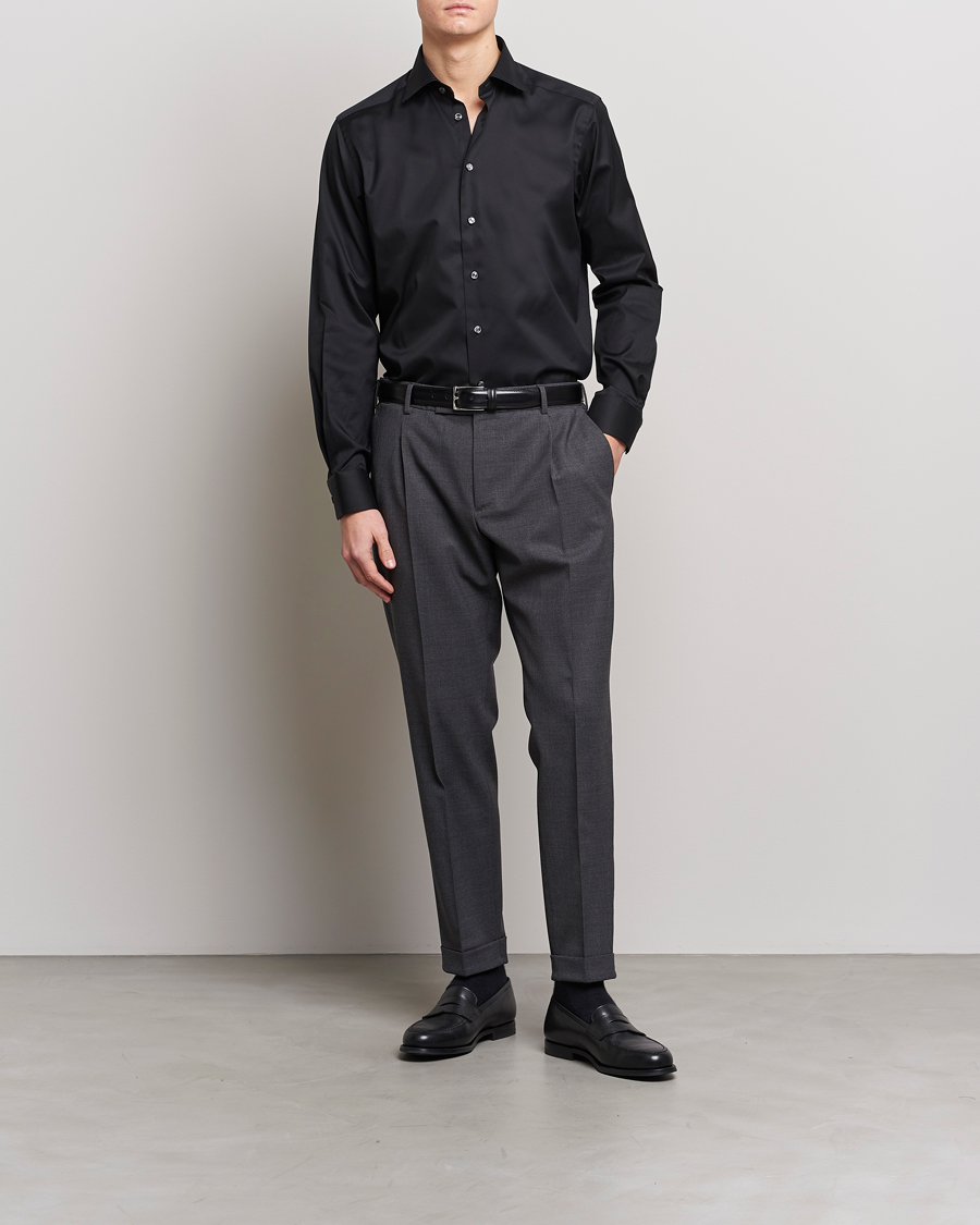 Men | Celebrate New Year's Eve in style | Eton | Contemporary Fit Shirt Black