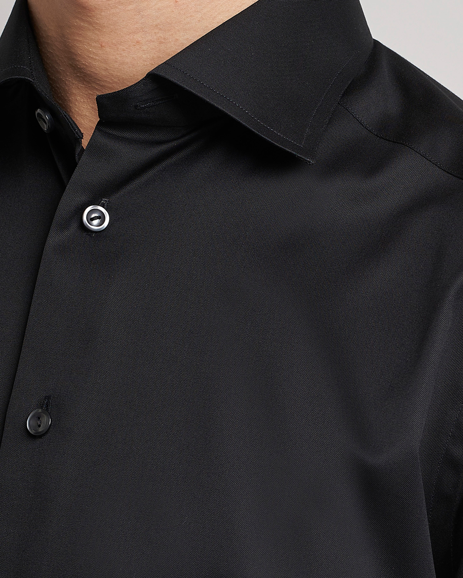 Men | Shirts | Eton | Contemporary Fit Shirt Black