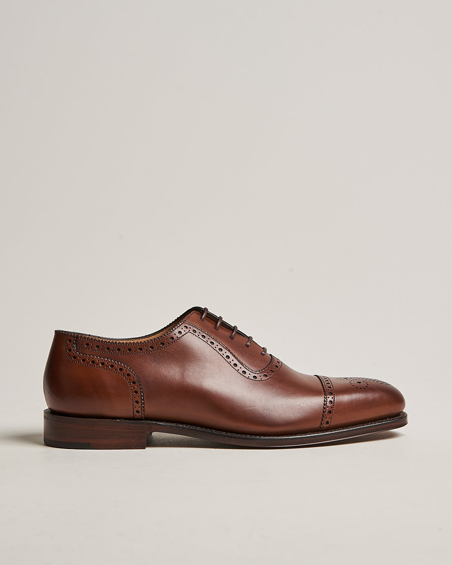 Men | Loake 1880 Strand Brogue Mahogany Burnished Calf | Loake 1880 | Strand Brogue Mahogany Burnished Calf