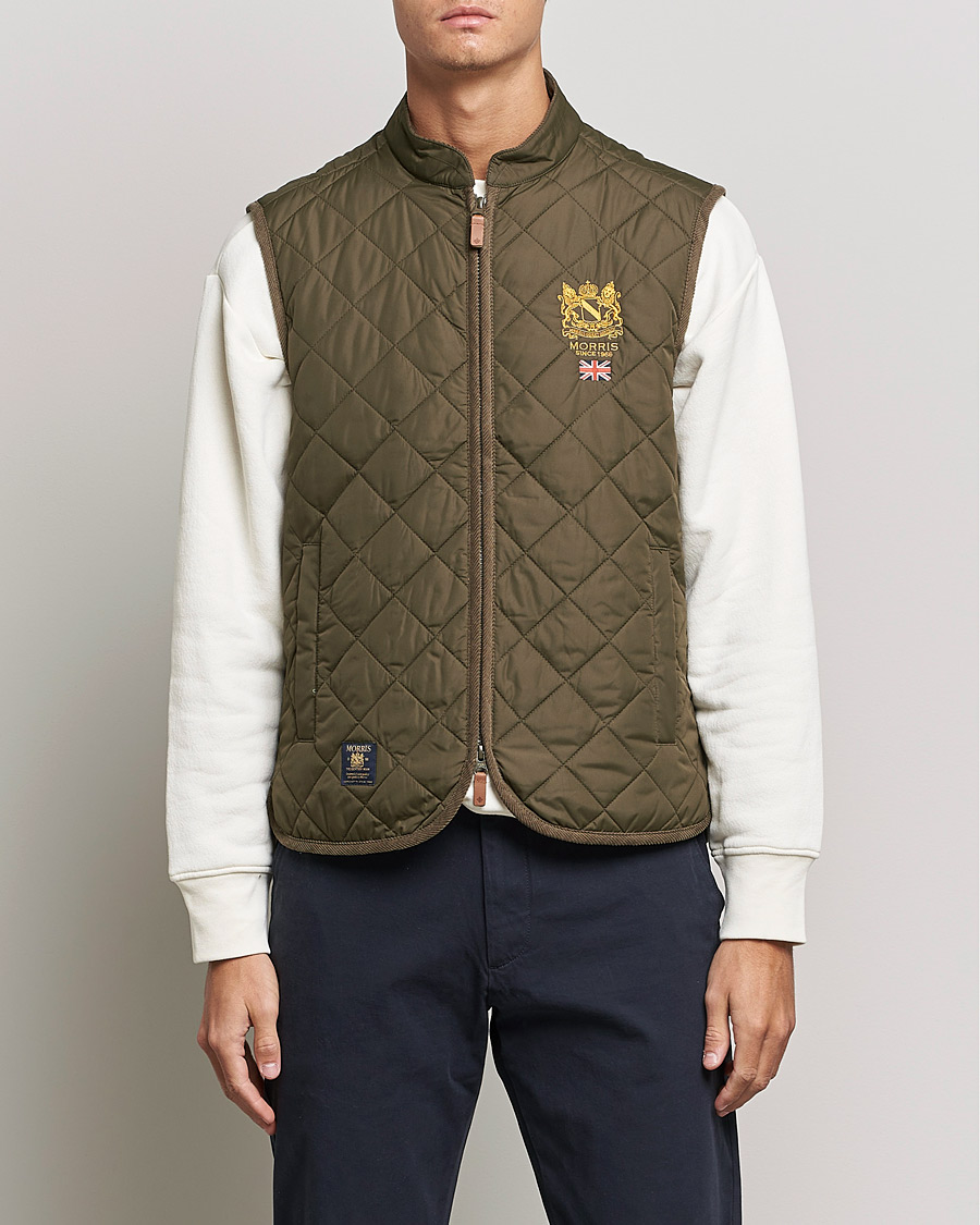 Men | Coats & Jackets | Morris | Trenton Quilted Vest Olive