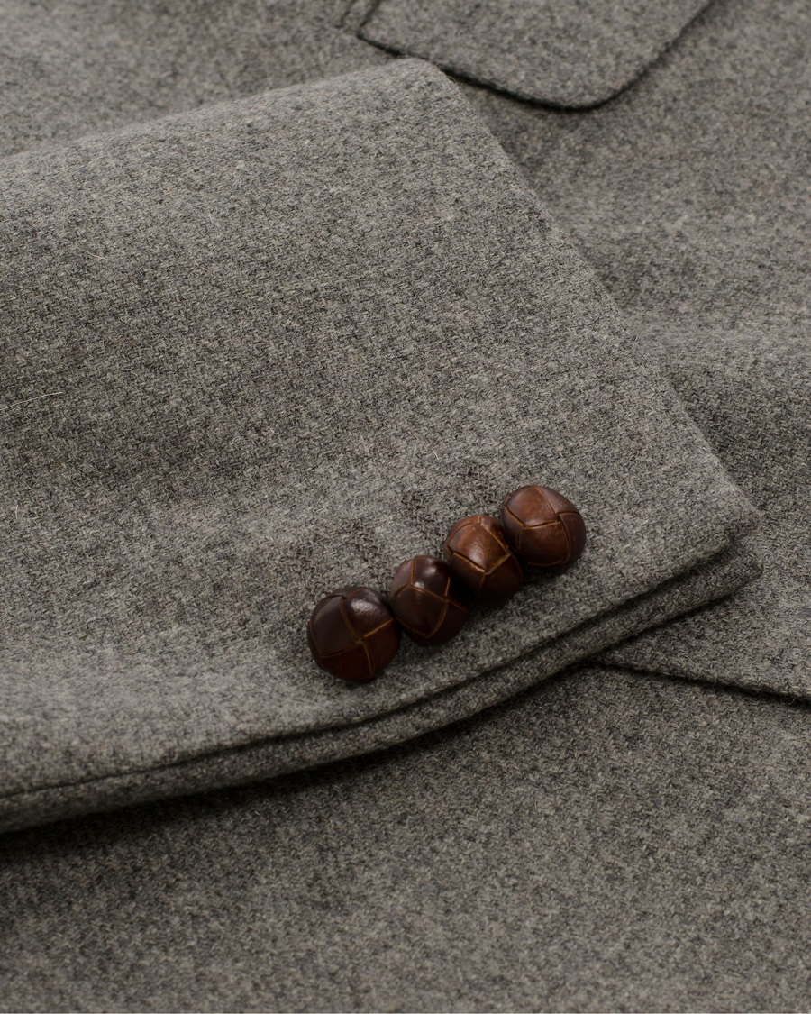 Men | Blazers | Morris | Brian Shetland Wool Diagonal Blazer Grey