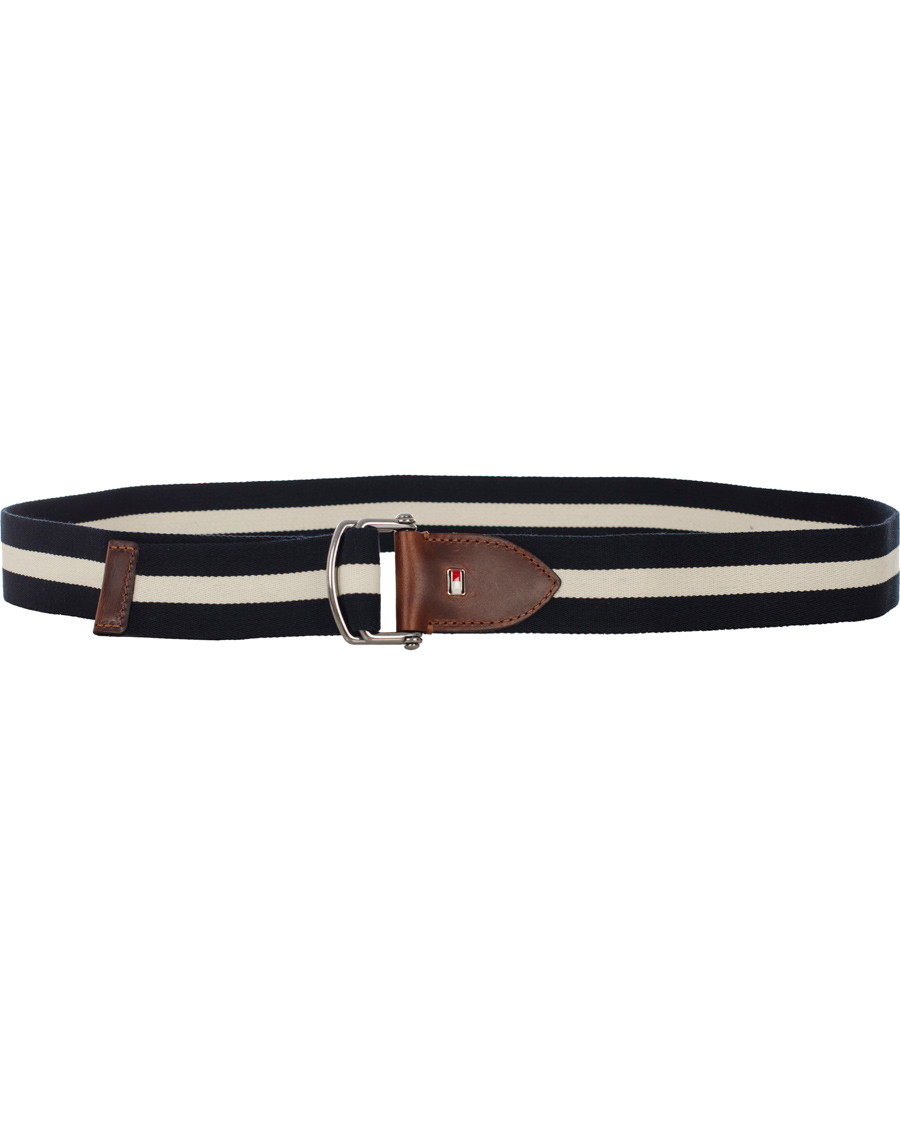Men | Tommy Hilfiger Keith Stripe Belt Snow White | Tommy Hilfiger | Keith Stripe Belt Snow White