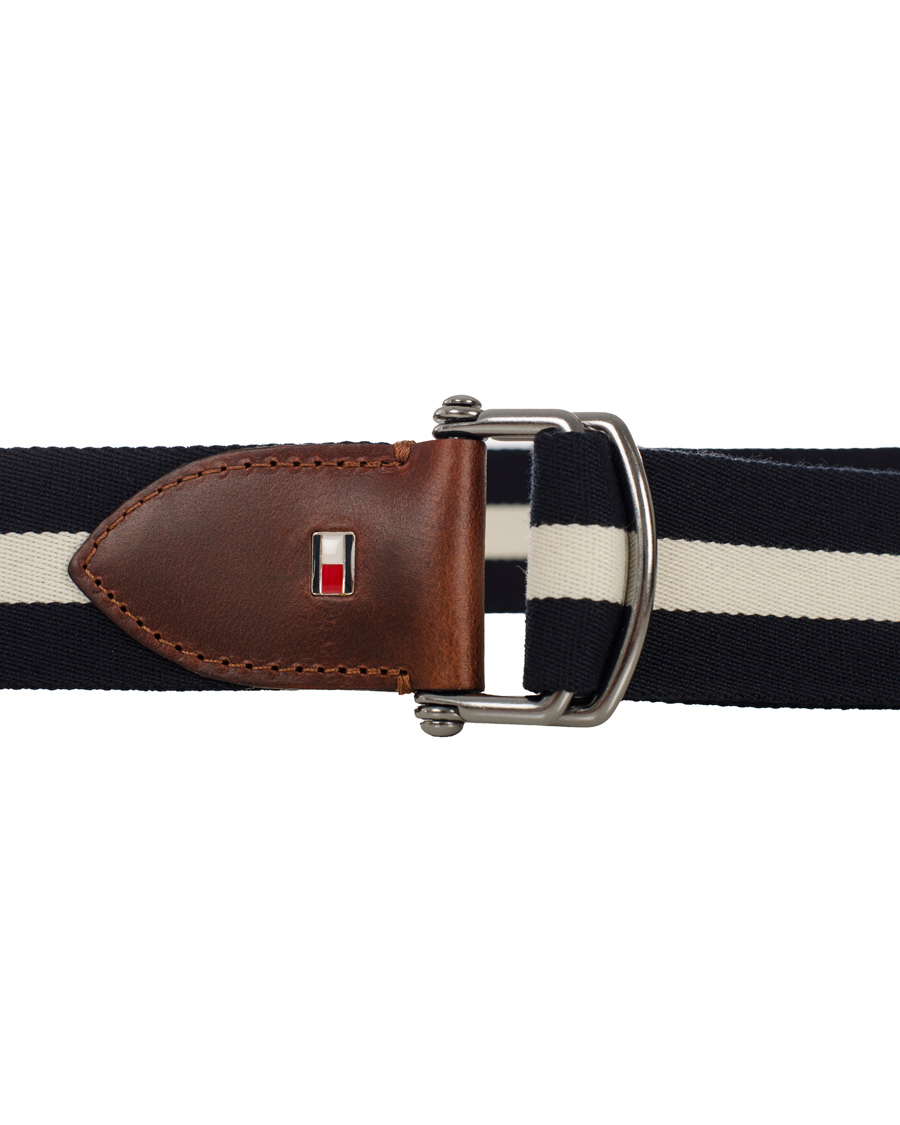 Men | Tommy Hilfiger Keith Stripe Belt Snow White | Tommy Hilfiger | Keith Stripe Belt Snow White