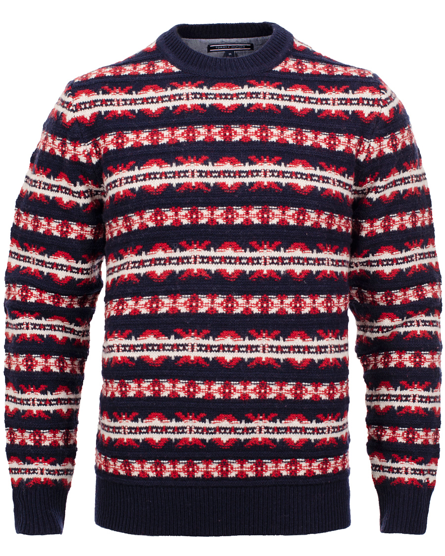 Men | Sweaters & Knitwear | Tommy Hilfiger | Harry Fair Isle Pullover Navy Blazer