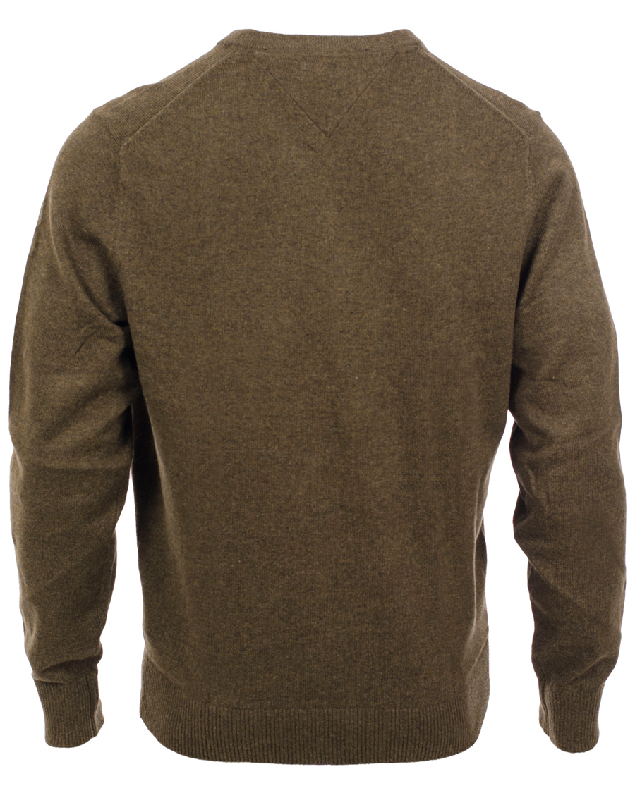 Men | Sweaters & Knitwear | Tommy Hilfiger | Pima Cotton Cashmere V-neck Pullover Beech Green