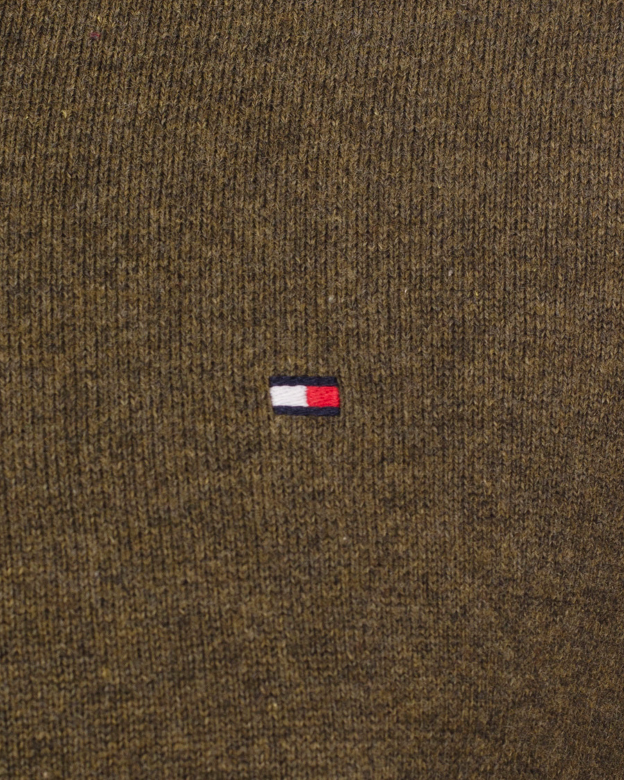 Men | Sweaters & Knitwear | Tommy Hilfiger | Pima Cotton Cashmere V-neck Pullover Beech Green