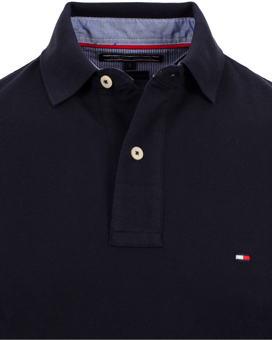 Men | Sweaters & Knitwear | Tommy Hilfiger | New Tommy Long Sleeve Piké Regular Fit Midnight