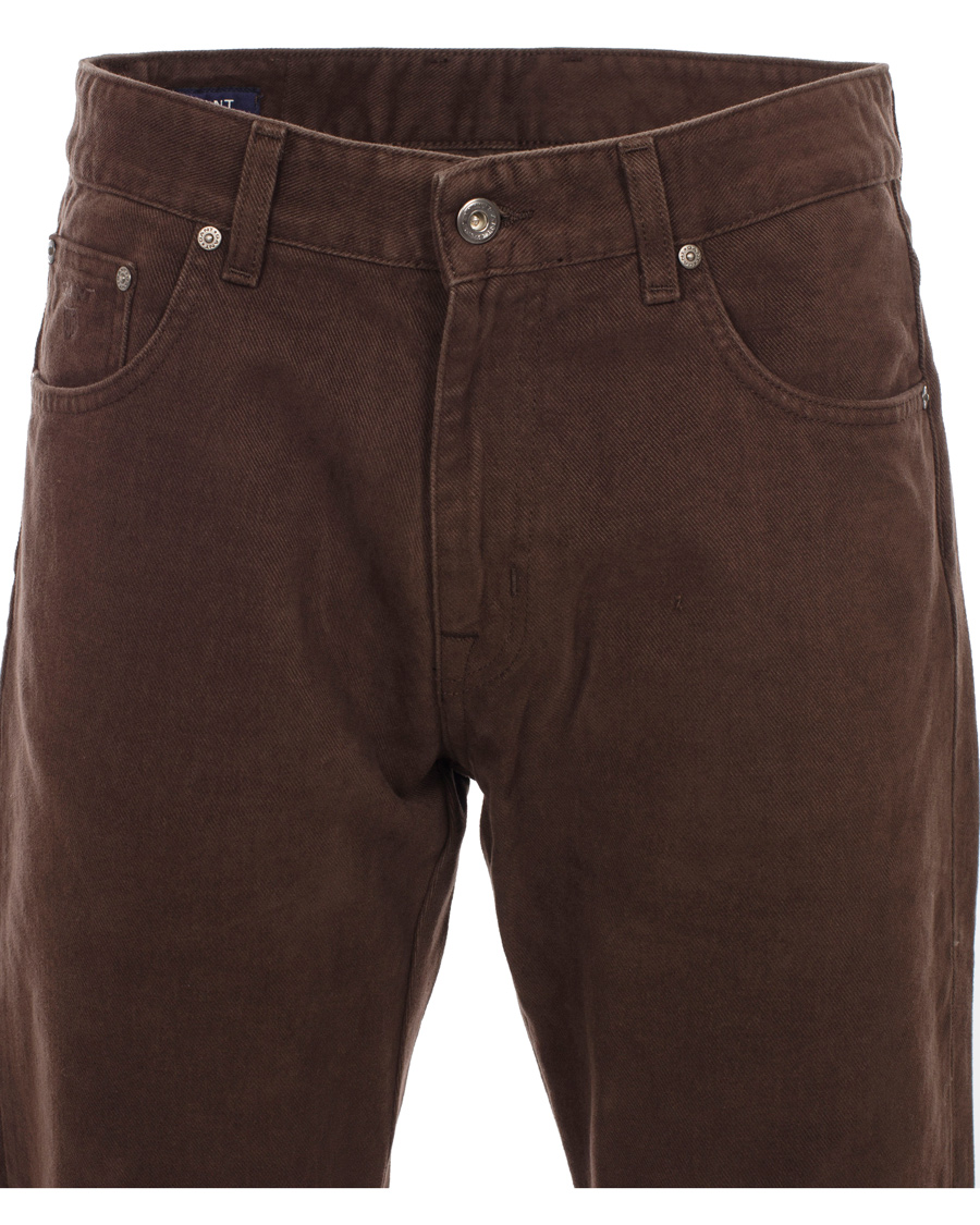 Men | Jeans | GANT | Soft Twill Tyler Jean Brown