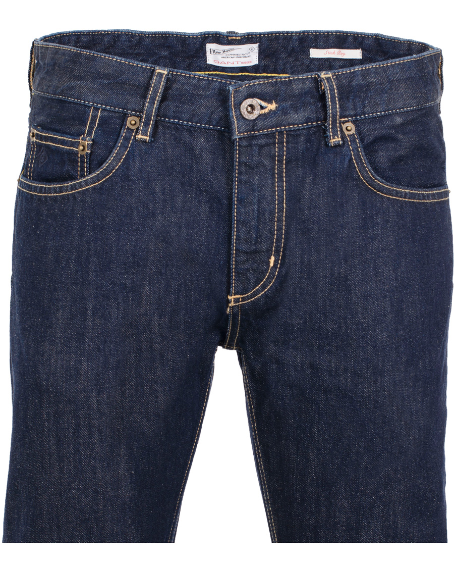 Men | Jeans | GANT Rugger | Stick Boy Raw Jeans Dark Blue