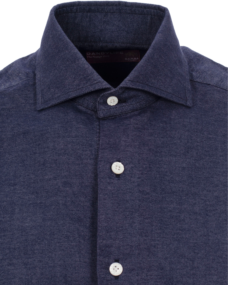 Men | Shirts | Barba Napoli | Dandylife Slim Fit Shirt Casual Blue